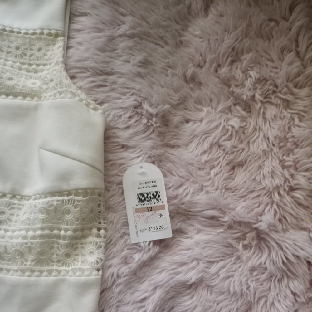 NWT Jessica Simpson White Sleeveless Dress - Picture 8 of 11